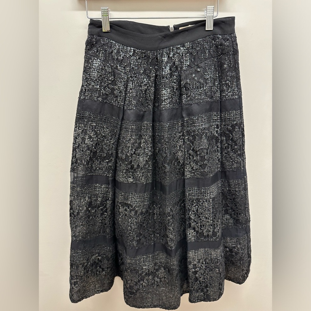 Rebecca Taylor black and silver skirt.